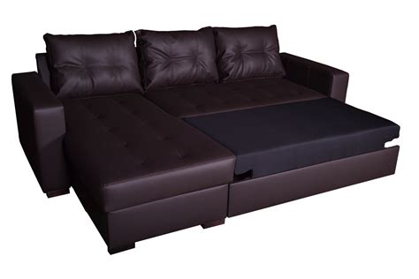 Brown Leather Corner Sofa Bed