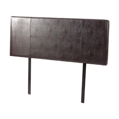 Brown Leather Double Bed Headboard