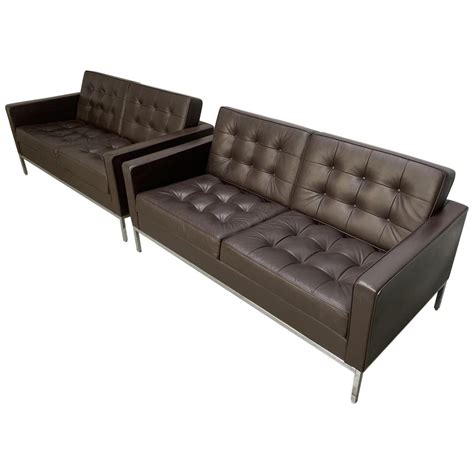 Brown Leather Sofa Knoll