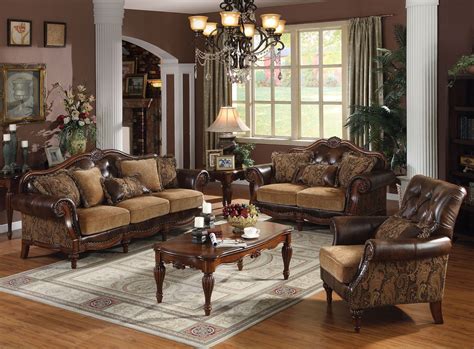 brown living room set