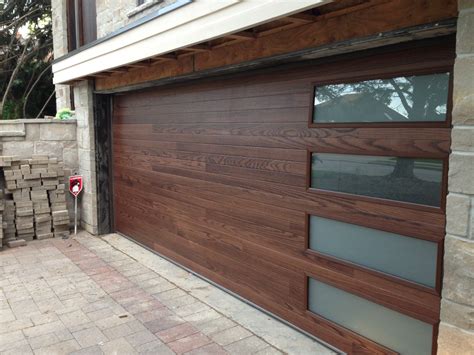 brown modern garage doors