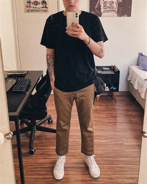 Brown Pants And White Shoes