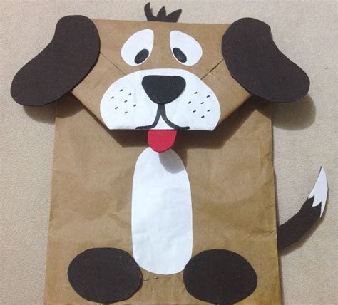 Brown Paper Bag Dog Puppet