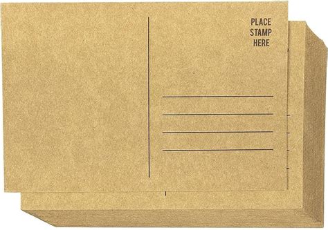 Brown Paper Postcard