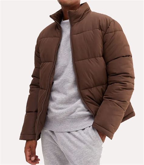 Brown Puffer Jacket Mens