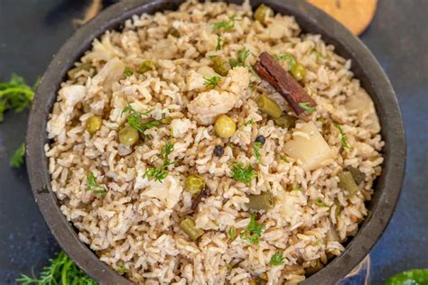 Brown rice pulao