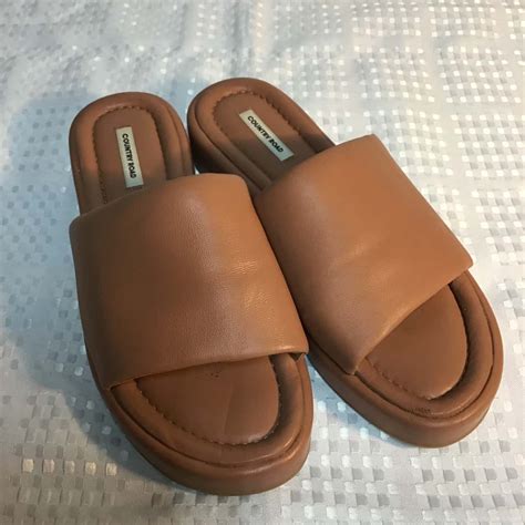 Brown Slides Womens