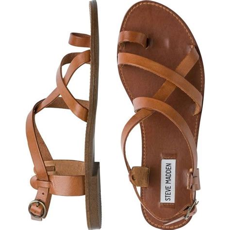 brown strappy sandals flat