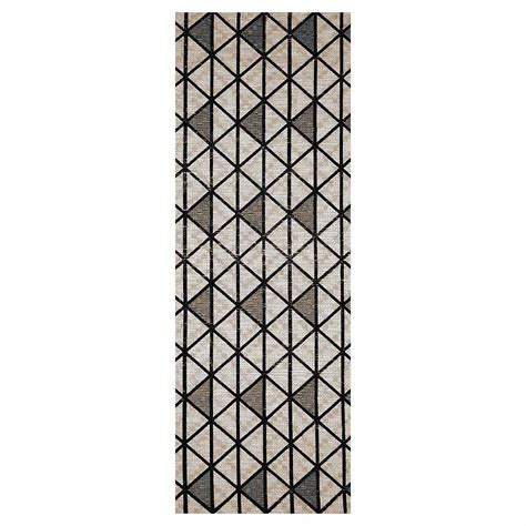 Brown Triangle Pattern Rug