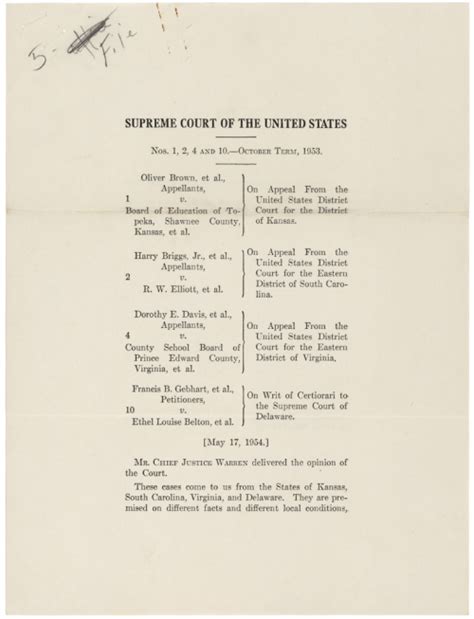 brown v board of education 1954 document a