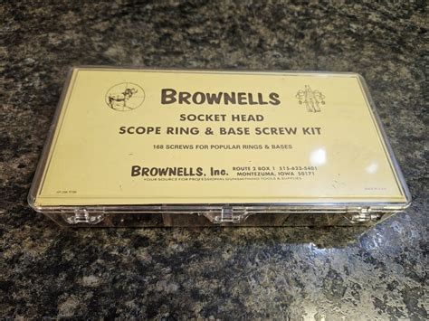  Brownells Socket Head Scope Ring & Base Screw Kit 6 40x1 2
