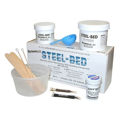 Brownells Steel Bed Kit 32 Oz Resin
