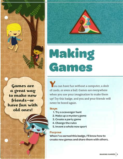 brownie making games badge requirements pdf