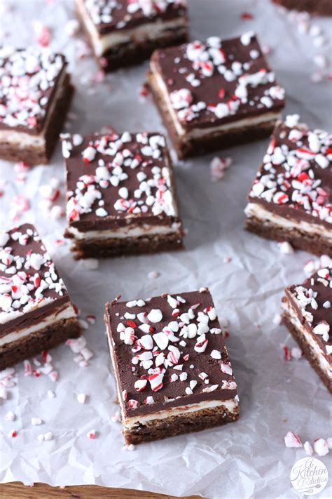 brownies with peppermint crushed