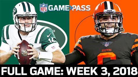 browns vs jets 2018 full game