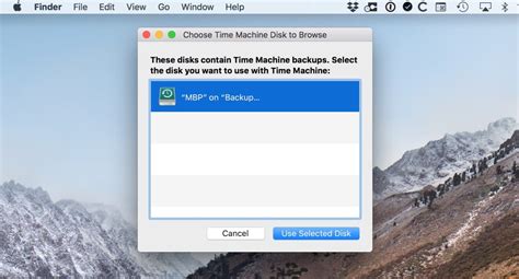 Browse Other Time Machine Disks