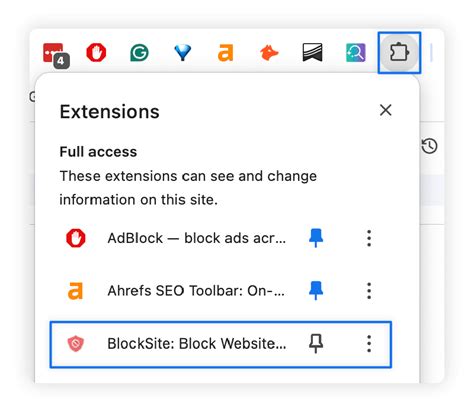 Browser extensions blocking streaming site