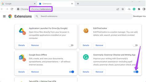 Disabling browser extensions
