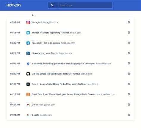 Browser History In React