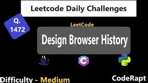 Browser History Leetcode