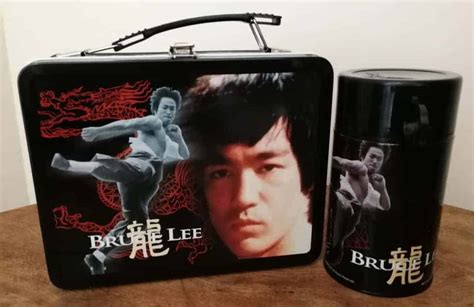 Bruce lee metal lunch box with drinks cup. Eastern Heroes