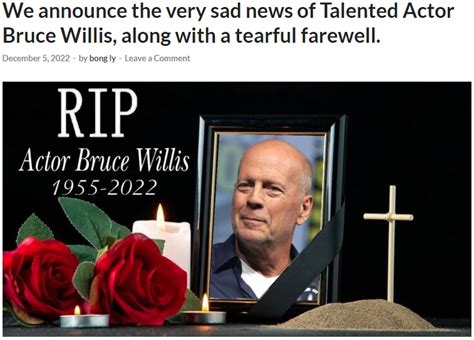 bruce willis death news source