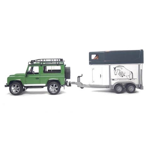 Bruder Land Rover Station Wagon with Trailer Scrambler Cafe Racer and