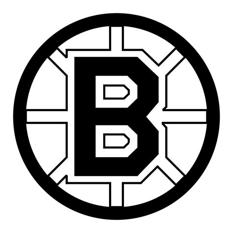 bruins logo black and white