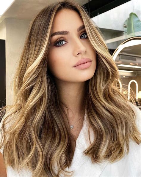 brunette with blonde highlights