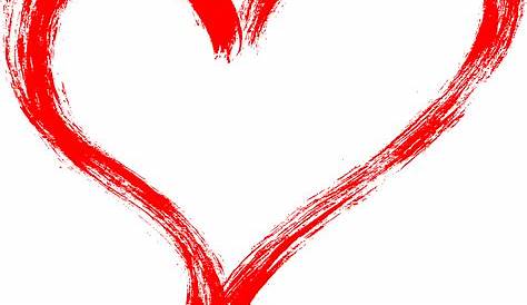 10 Red Grunge Brush Stroke Heart (PNG Transparent) | OnlyGFX.com