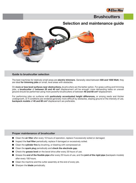 Brush Cutter Manual