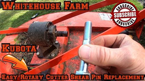 Brush Hog Shear Pin Replacement