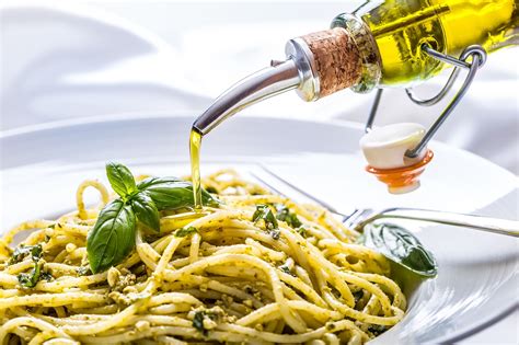 Brush noodles with olive oil
