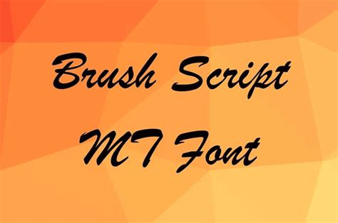 Brush Script Mt Font Generator