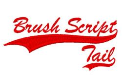 Brush Script With Tail