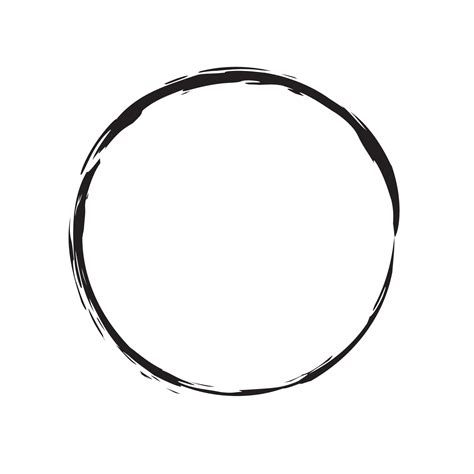 Brush Stroke Circle Vector