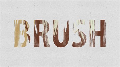 Brush Text Effect Photoshop