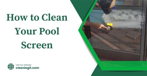 Brush To Clean Pool Screen