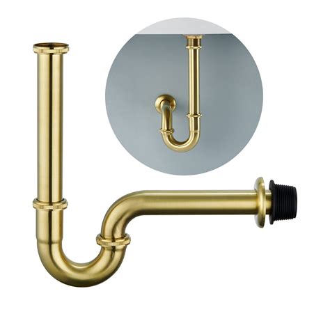 Brushed Brass P Trap