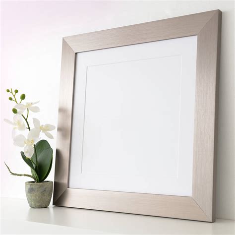 Brushed Silver Metal Picture Frames