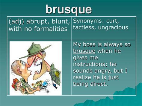 brusque in a sentence