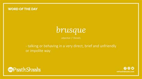brusque meaning in english