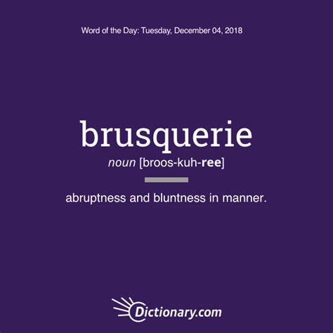 brusquerie synonyme