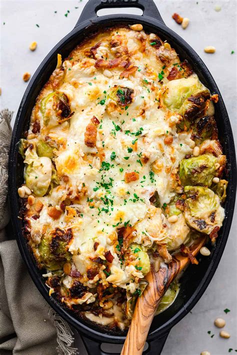 Brussel Sprout Stuffing Casserole