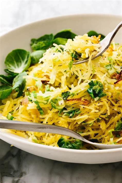 Brussel Sprouts Spaghetti Squash
