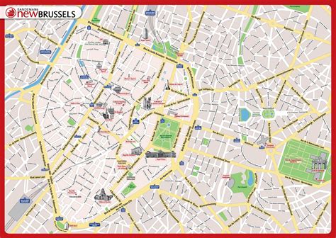 brussels map attractions