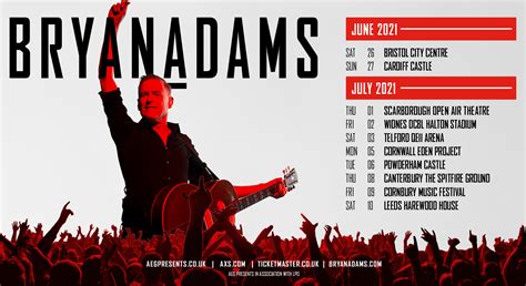 bryan adams 2022 tour dates uk