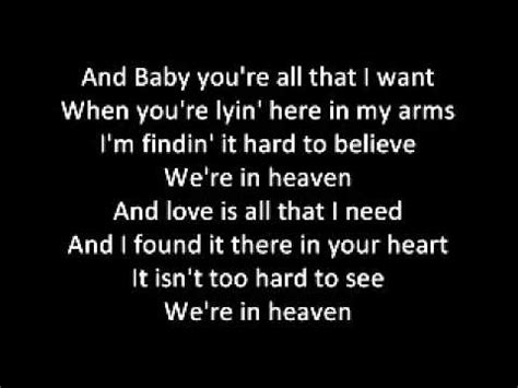 bryan adams heaven lyrics youtube