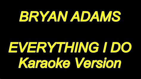 bryan adams karaoke with lyrics