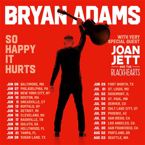 bryan adams so happy it hurts tour dates